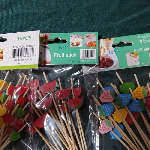 Bamboo Fruit Sticks - Multicolor - Picture 6 of 6